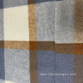 yarn dyed check polyester wool plaid tweed fabric